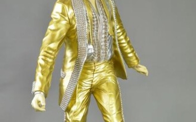 Lifesize Elvis Figure in Gold Suit