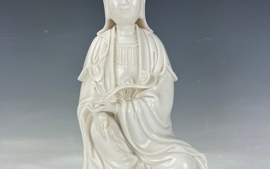 Lijiazhan Dehua Porcelain Figure of Guanyin Buddha Marked