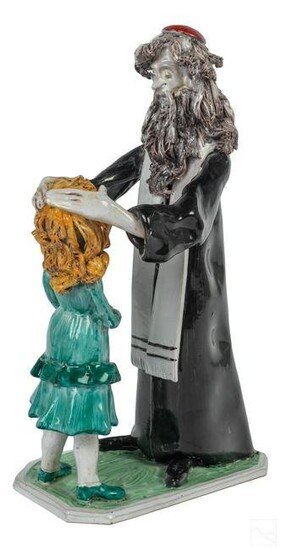 Lladro Julia and Italian Rabbi Porcelain Figurines