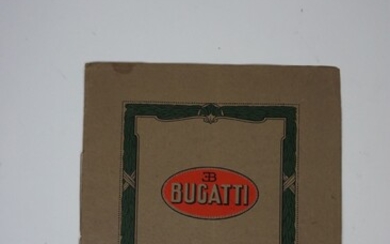 Lot de brochures anglaises Bugatti