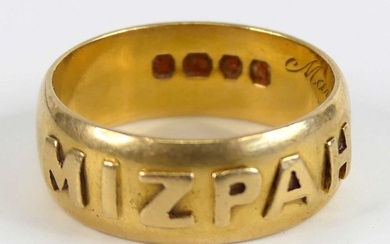 Lot details A late Victorian 18ct yellow gold ring, with...