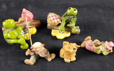 Lot of 5 Small Figurines
