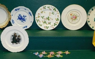Lot of Porcelain Plates, Trays, & Card Holders