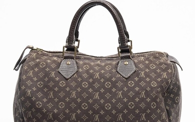 Louis Vuitton: A "Speedy" bag of brown monogram Idylle canvas with brown leather trimmings, gold tone hardware and two handles. – Bruun Rasmussen Auctioneers of Fine Art
