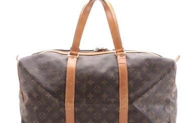 Louis Vuitton Sac Souple 55 Duffle Travel Bag in Monogram Canvas
