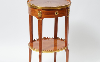 Louis XV/XVI Transitional Ormolu Mounted Tulipwood Table à Écrire by Charles Torpino, c.1765