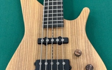 MANNE - Newport BN5-MMS-CAN Aged Natural - - 5-string electric bass guitar
