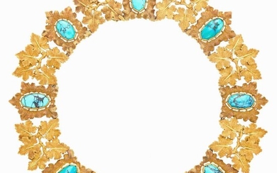 Mario Buccellati Gold and Turquoise Necklace