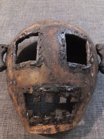 Mask - Gourd, Metal, Wood - Sukuma - Tanzania - 22 cm