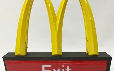 McDonald's "Exit" Drive-Through Sign.