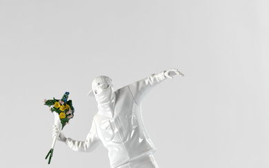 Medicom Toy x Sync Brandalism Collection Banksy : Flower Bomber (White version) - 2019 Polypropylène