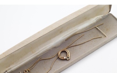 Modern Chopard Design Ladies 9 Carat Gold Necklace