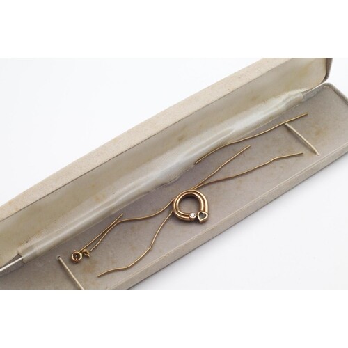 Modern Chopard Design Ladies 9 Carat Gold Necklace