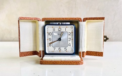 Modernist Alarm Clock - DEP - Art Deco - Brass, Crystal - 1930-1940