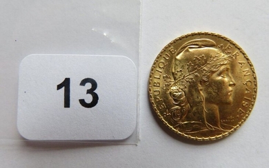 Monnaie or - 20 Francs Coq 1911 TTB+