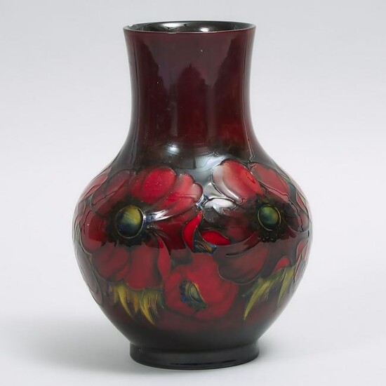 Moorcroft Flambé Anemone Vase, c.1945