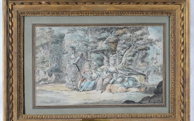 Moreau le Jeune (Parigi 1741-1814), attribuito a, Scena