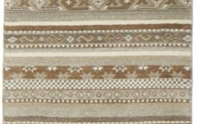 Multicolored Stripes Tribal 25X68 Modern Oriental Rug Hallway Kitchen Carpet