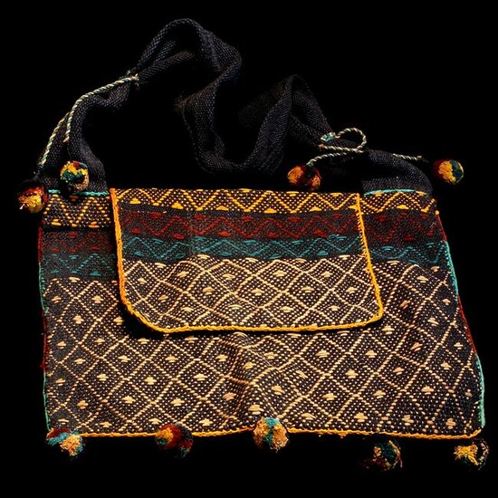 Naga Head Hunter Warriors Textile Shoulder Bag.