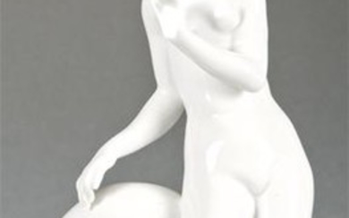 Naked young porcelain figurine