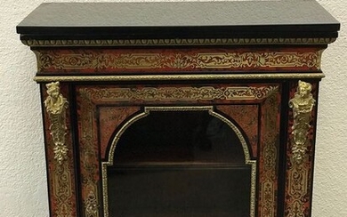Napoleon III Boulle Style Cabinet, France, 19th Century - Brass, Bronze, Wood - 19th century