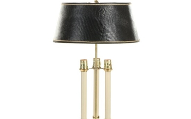 Neoclassical Three-Arm Bouillotte Style Table Lamp, Late 20th Century
