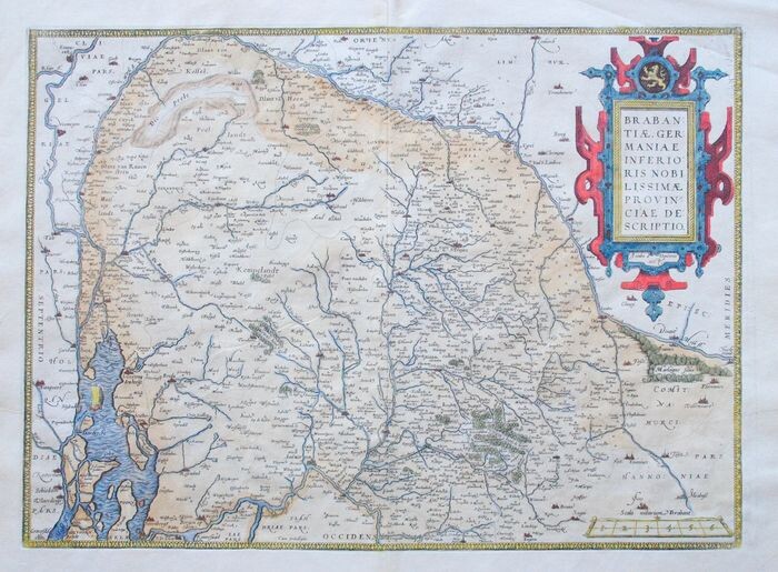 Netherlands, België, Brabant; A. Ortelius - Brabantiae Germaniae Inferioris Nobilissimae Provinciae Descriptio - 1581-1600