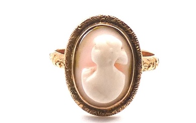 No Reserve Price - Ring Rose gold Coral