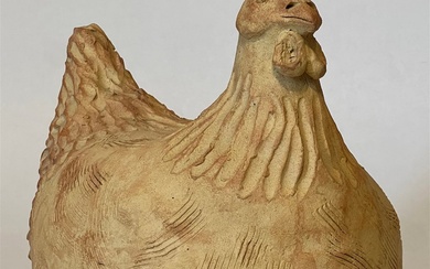 O'Rourke, Elane (1931-2005) untitled buff chicken, 2002 ceramic