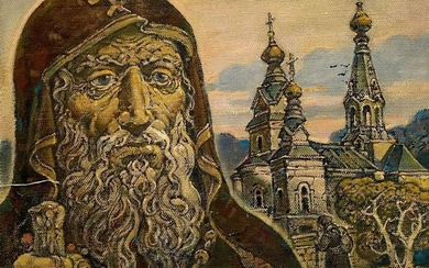 Oil painting Ignatiy Bryanchaninov Litvinov Oleg Arkad'yevich