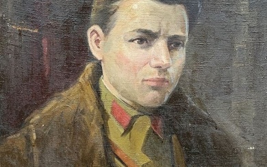 Oil painting Portrait of a man Nestor Mitrofanovich Kizenko