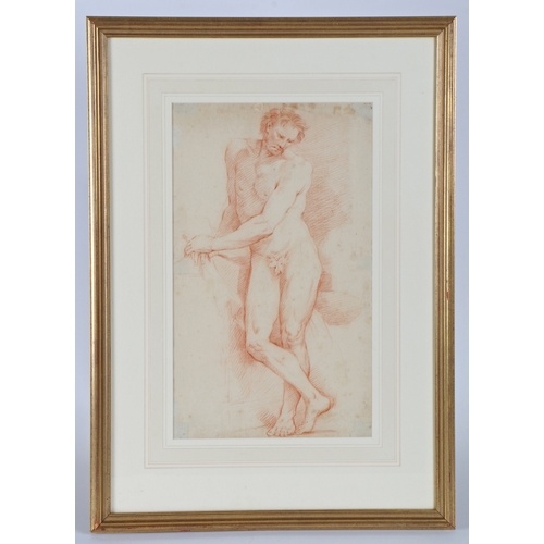Old Master School (18th Century) Male Nude unsigned, rouge...