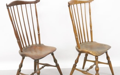 PAIR OF ANTIQUE WINDSOR CHAIRS