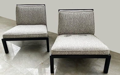 PAIR OF MICHAEL TAYLOR FOR BAKER SLIPPER CHAIRS