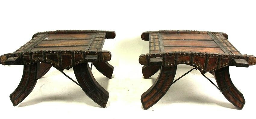 PAIR OF SMALL ASIAN STYLE BENCHES