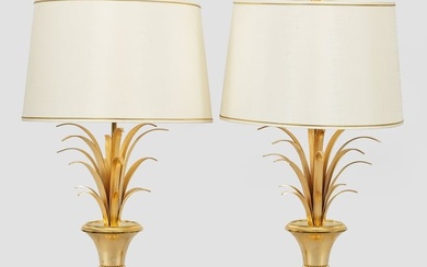 Paar dekorative Tischlampen in der Art von Maison Jansen