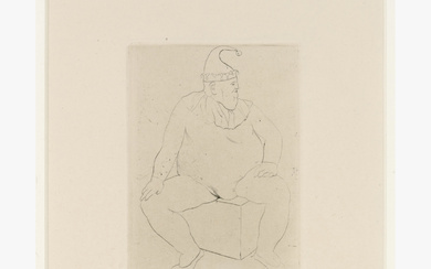 ◊ Pablo Picasso (1881-1973) Saltimbanque au Repos (Saltimbanques series) (1905), 1913