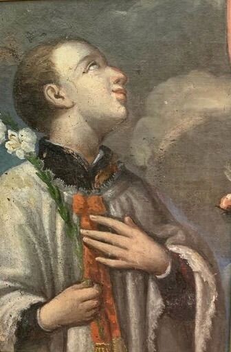 Painting, "San Luigi Gonzaga" (1) - Oil painting on canvas - 18th century