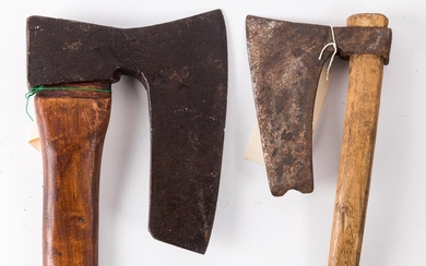 Pair of Antique Bearded Axes