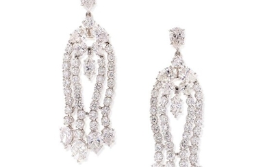 Pair of Diamond Earrings, Harry Winston
