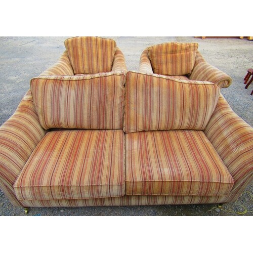 Parker Knoll country house style two seat sofa upholstered i...