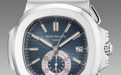 Patek Philippe, Ref. 5980/1A-001 A rare, early and attractive stainless steel flyback chronograph wristwatch with date, bracelet and Certificate of Origin