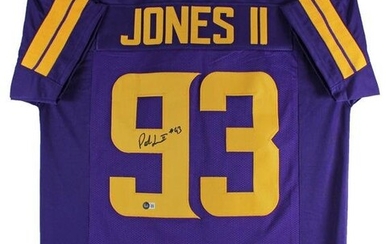 Patrick Jones Signed Purple Color Rush Pro Style Jersey BAS Witnessed