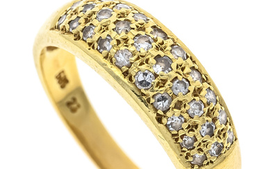 Pavé diamond ring GG 585/000 w