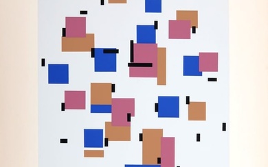 Piet Mondrian (After) - Composition en bleu b 1917 (1957)