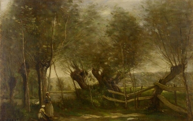 RIVER LANDSCAPE WITH STAFFAGE