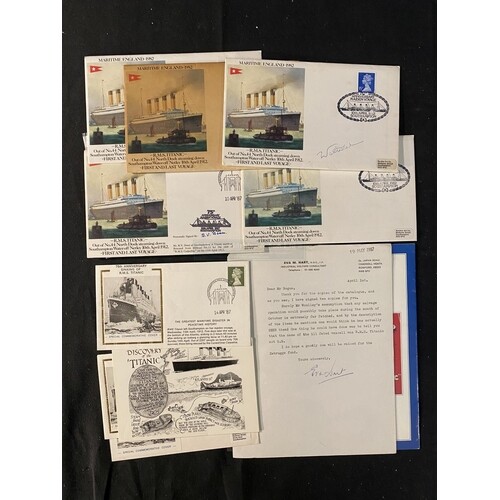 R.M.S. TITANIC: First day covers and other ephemera, some si...