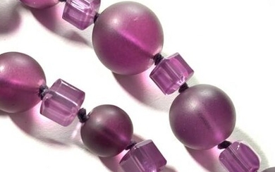 ROBERT ROSE Jewelry Vintage Purple Beaded Necklace