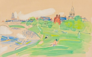 Raoul Dufy Lithograph Charles River