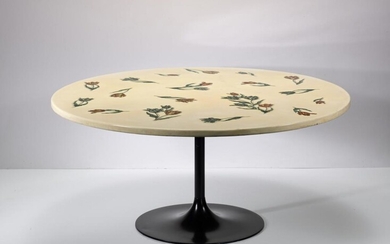 Rare Circular “Tulipani” Dining Table , Piero Fornasetti